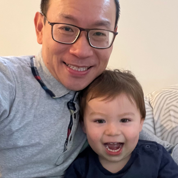 Dr Brendon Chua and son Ollie