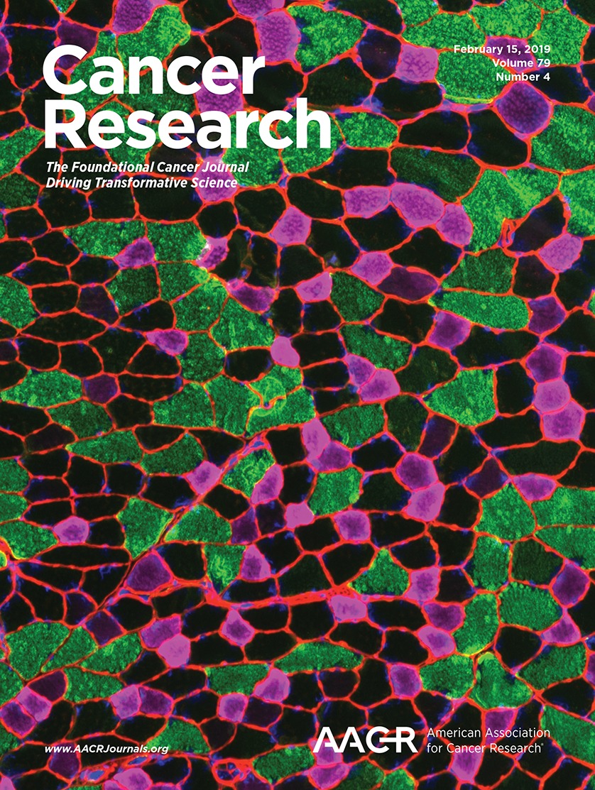 Front cover of 'Cancer Research', volume 79, number 4