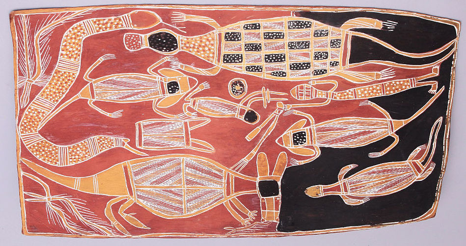 Aboriginal bark painting from Arnhem Land