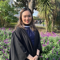 Rachel Ye in graduation robes