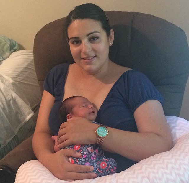 photo of Fernanda with baby