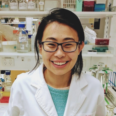 Helen Jiao in the laboratory