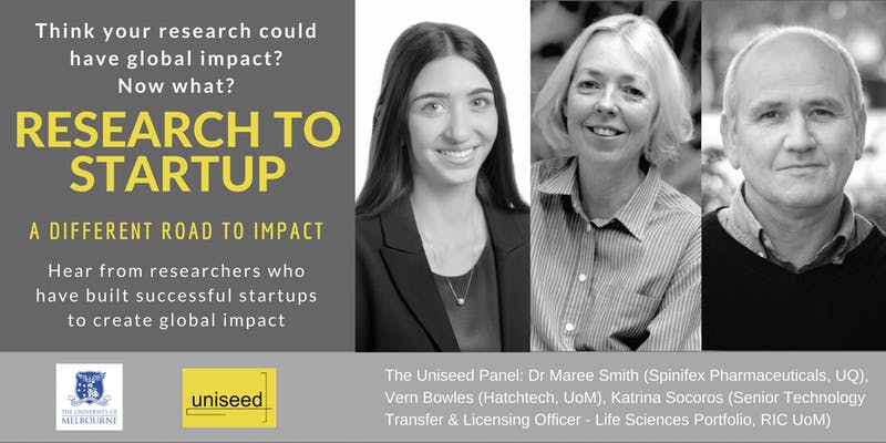 Image for Uniseed Panel: Research to Startup: A different road to impact